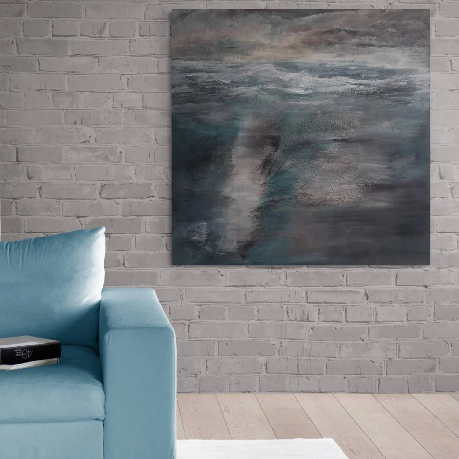 Creatures in the Ocean hanging in a furnished room
