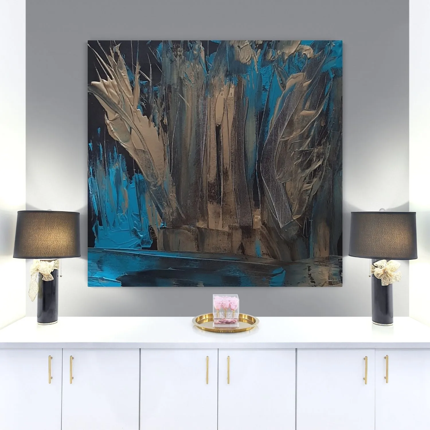 Mystery Forest hanging in a furnished room