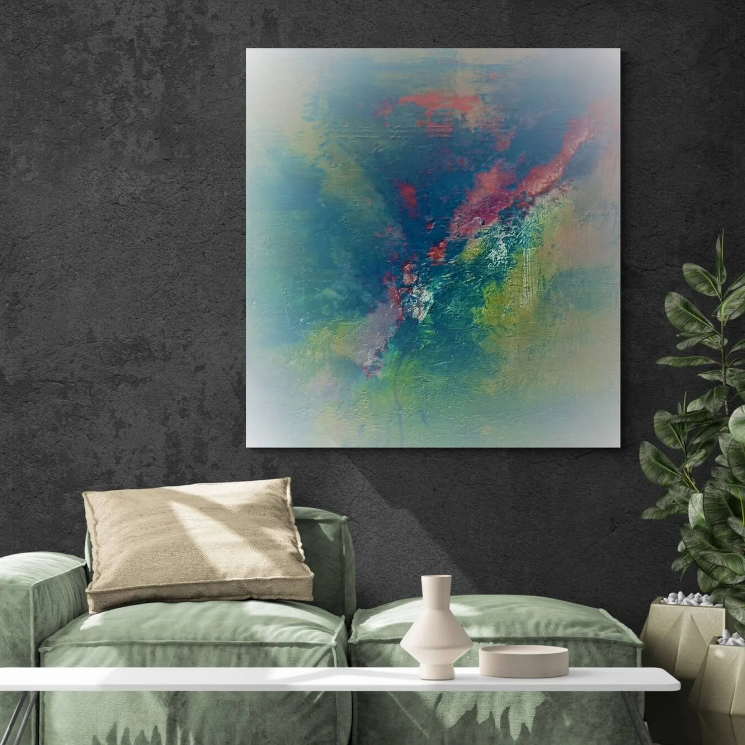 Beautiful Vision hanging in a furnished room