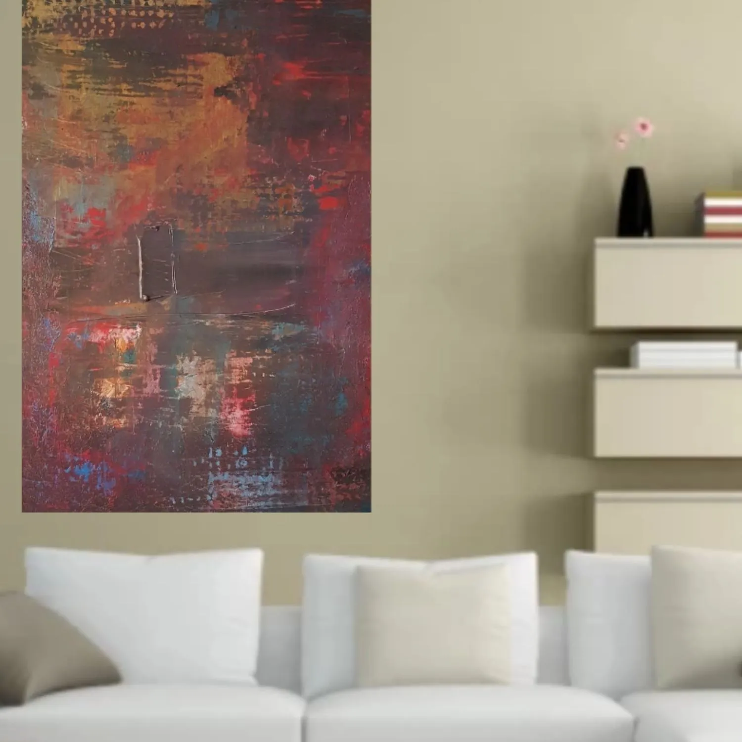 Autumn Forest hanging in a furnished room