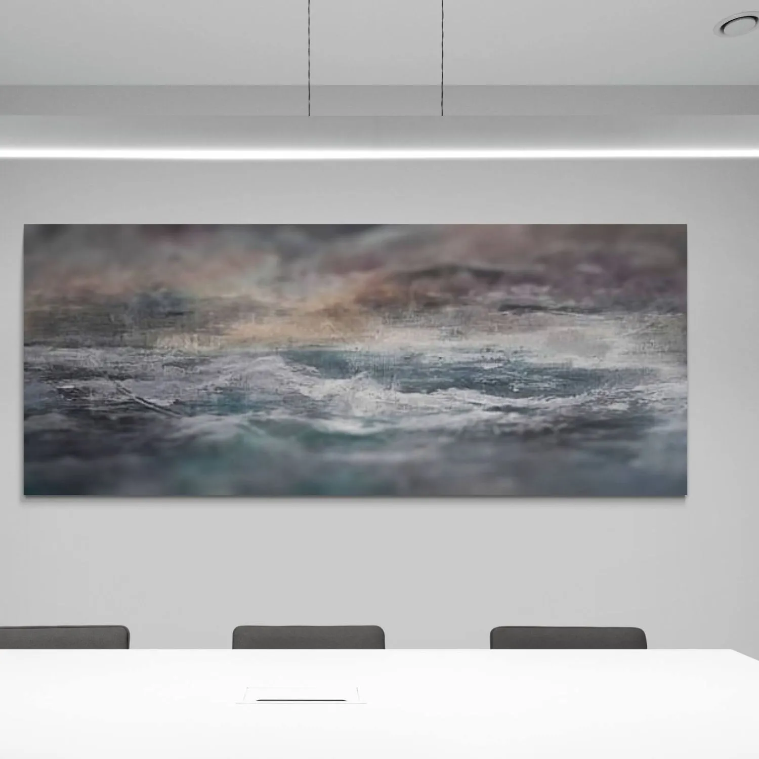 Rough Seas hanging in a furnished room