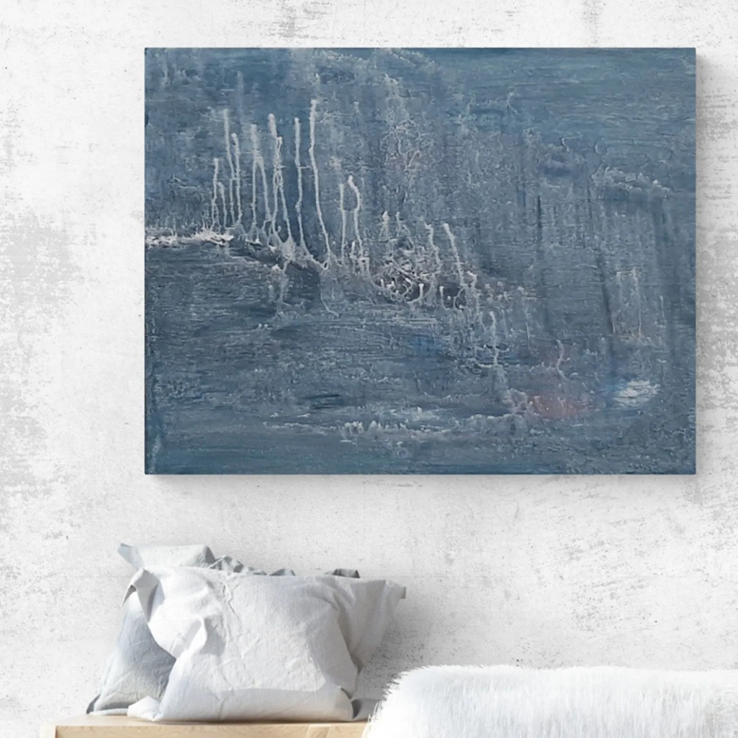 Underwater Mystery hanging in a furnished room